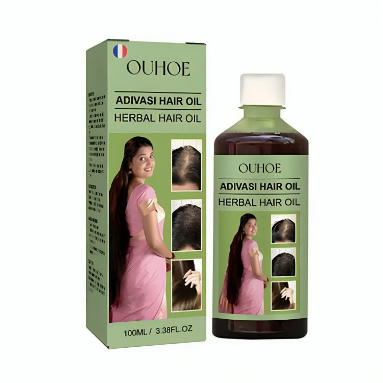 ADIVASI™ - Traitement Capillaire Ayurvédique d'Inde – Croissance et Épaisseur, 100% Naturel & Bio